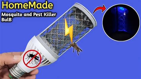 How To Make Mosquito Killer At Home Diy Electronic Mosquito Killer Bulb Youtube