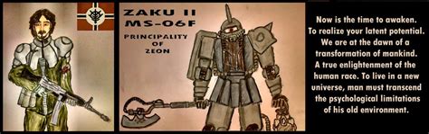 Zeon Zaku II + Pilot by JDAtrocityExhibition on DeviantArt