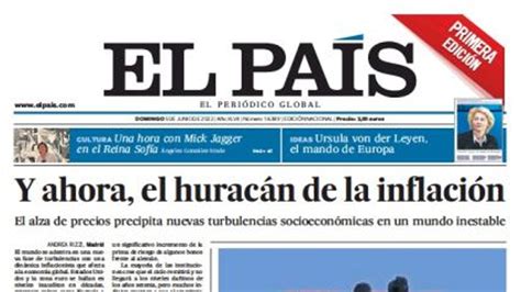 Y Ahora El Hurac N De La Inflaci N Portada De El Pa S