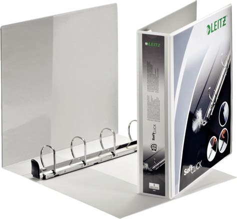 Leitz 4 Ring Binder Holds Up To 380 Sheets Softclick Range 63 Mm