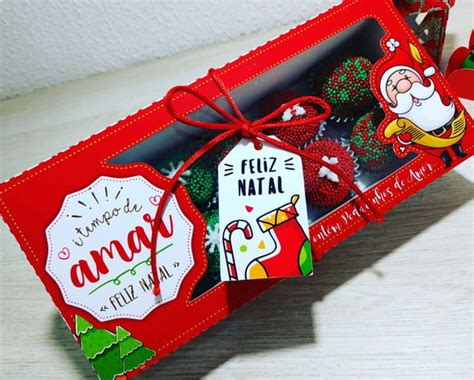 Caixa Personalizada Natal Produtos Personalizados No Elo7