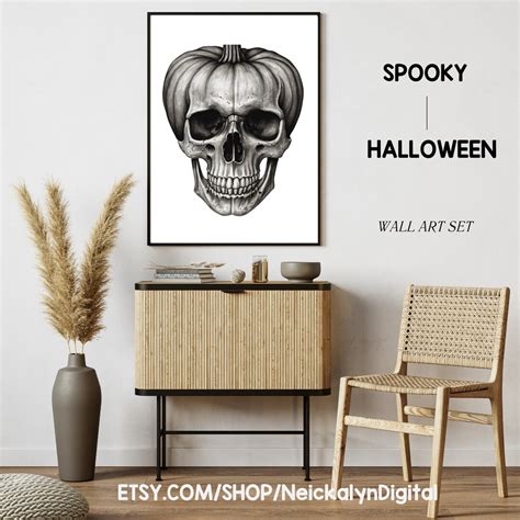 Spooky Vintage Halloween Wall Art Halloween Wall Decor Halloween Wall