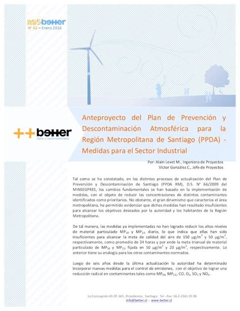 Pdf Anteproyecto Del Plan De Prevenci N Y Descontaminaci N