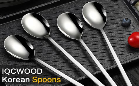 Spoons Pieces Stainless Steel Korean Spoons Inch Soup Spoons