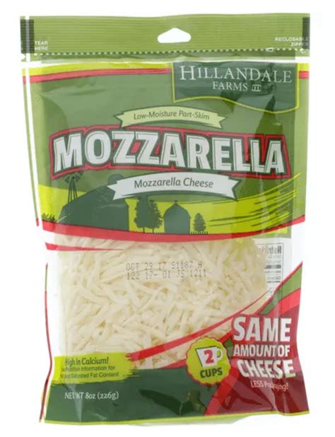 Hillandale Farms Shredded Mozzarella Cheese 16 Oz —