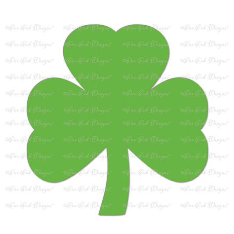 Shamrock Svg Cut File Dxf Pdf Png  For Cricut Etsy