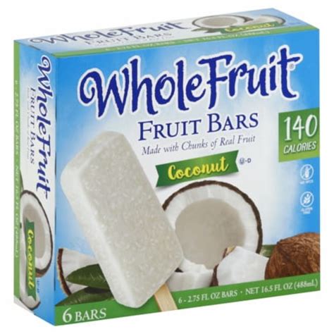 Whole Fruit Coconut Fruit Bars 6 Ct 6 Ct 2 75 Fl Oz Harris Teeter