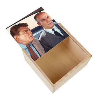 Boite Coffret en Bois Fabulous Louis De Funès 1 Fantomas 11 x 11 x