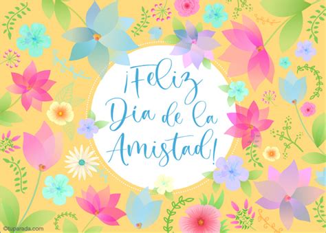 Tarjeta D A De La Amistad Tarjetas De D A Internacional Del Amigo