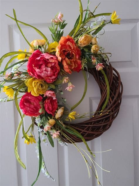 Contemporary Willow Wreath Spring Wreath Willow Wreath Wreaths