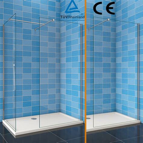 Walk In Wet Room Shower Enclosure Screen 8mm Easyclean Glass End Panel