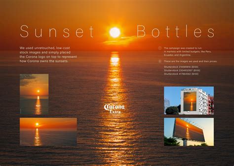 Corona Sunset Bottles | Campaign | THE WORK