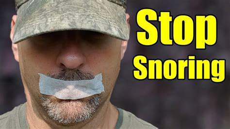 Stop Snoring With Mouth Tape YouTube