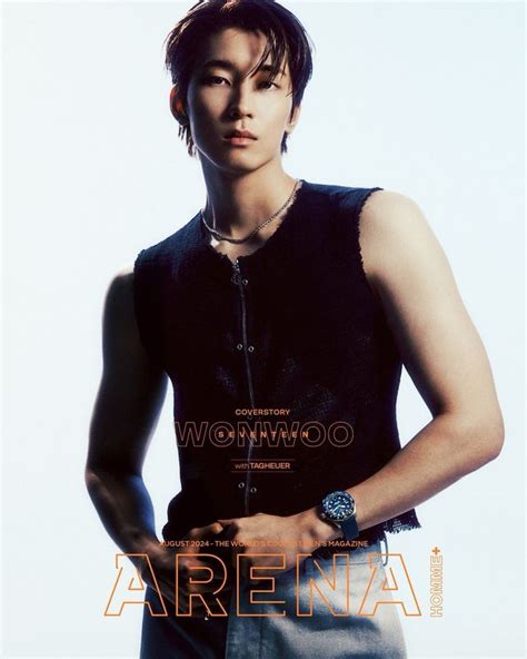 Arena Homme Korea Magazine August Issue Cover Seventeen Wonwoo