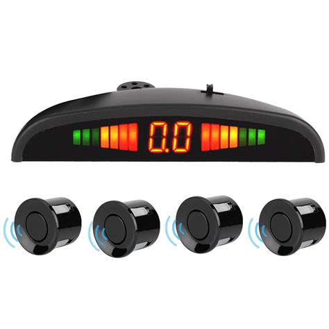 Parking Sensors Buzzer Car Reverse Backup Rear Radar Led System Sound