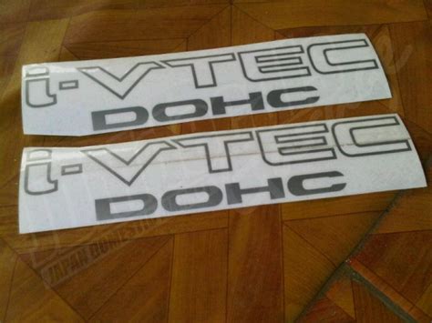 jdmdecals garage hd   vtec dohc decal set