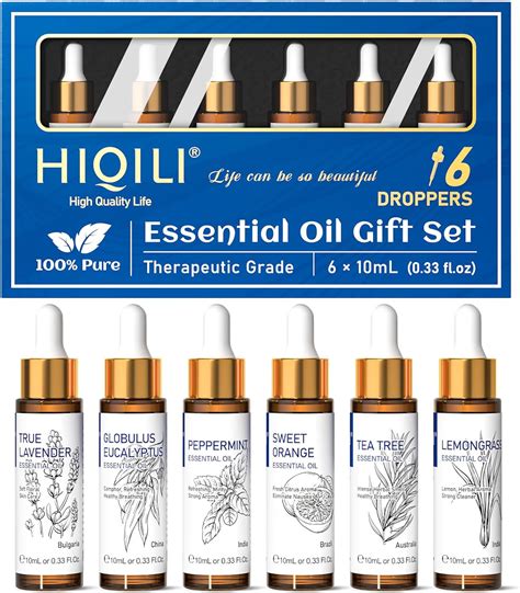 Hiqili Essential Oils For Diffusers For Home Natural Pure Aromatherapy