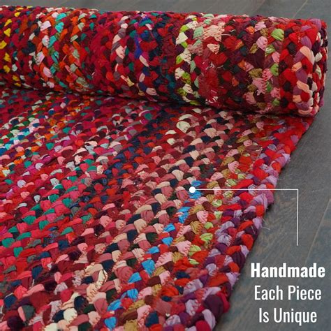 Homespice Braided Rugs And Colorful Area Rugs 8x10 Rect Made From