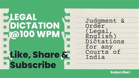 Legal Dictation 100 Speed Legal Dictation 100 WPM Jharkhand High