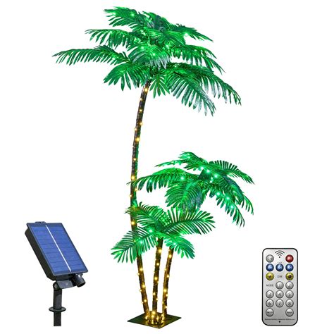 Lightshare Lighted Ft Gorgeous Palm Tree Trunks Artificial Palm Tree