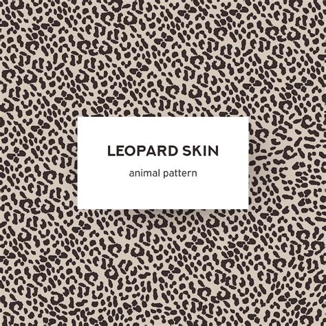 Léopard Peau Texture Animale Sans Soudure De Fond Vecteur Premium