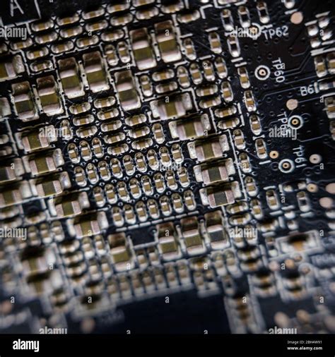 Black Circuit Board Stock Photo Alamy