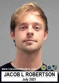 Jacob Lee Robertson Sex Offender In Marion Ia Ia