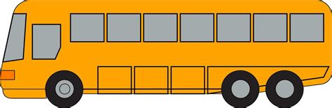 Long Yellow Bus Vector Illustration On White Background 34975946