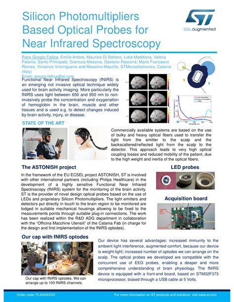 Pdf Silicon Photomultipliers Based Optical Probes For Near Infrared