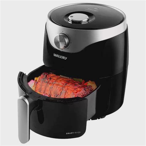 Fritadeira Sem Leo Air Fryer Mallory Smart Fryer L Preta Prata Em