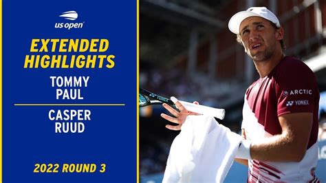 Tommy Paul vs. Casper Ruud Extended Highlights | 2022 US Open Round 3 ...