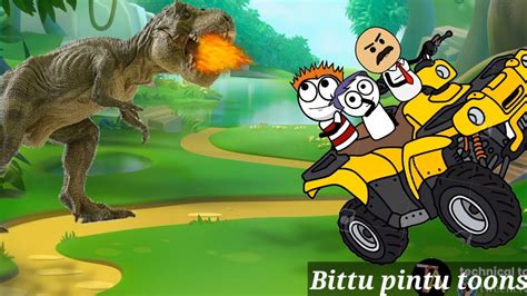 Pagal Bittu Pintu Dinosaur Vs Bittu WalaCartoon Bittu Pintu Toons