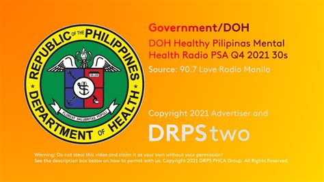 Doh Healthy Pilipinas Mental Health Radio Psa Q4 2021 30s Youtube