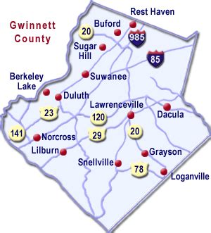 Gwinnett County Map | Cobb Law Group