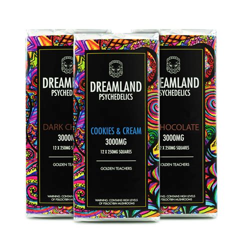 Dreamland Psychedelics Chocolate Bar Psilocybin Bars