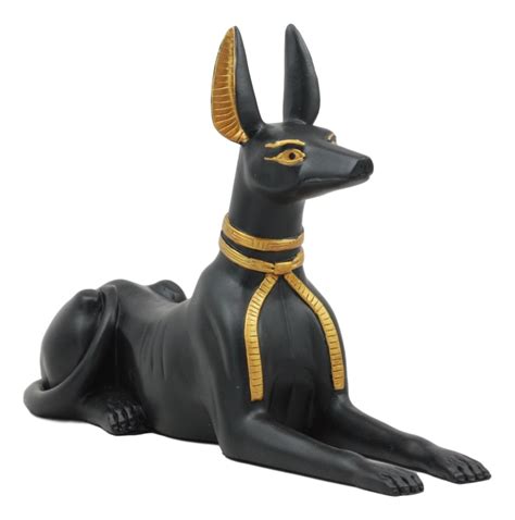 Ebros Ancient Egyptian God Anubis Dog In Sitting Pose Figurine 10 Long