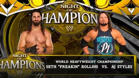 WWE 2K23 Seth Freaking Rollins Vs AJ Styles World Heavyweight