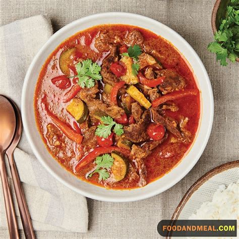 Savory Thai Red Beef Curry Delight