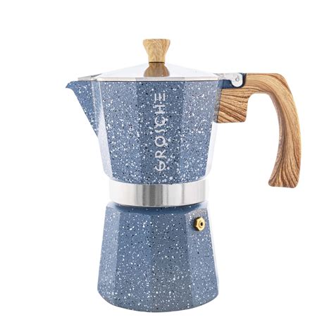 Grosche Milano Stone Stovetop Espresso Maker Moka Pot Home Espresso