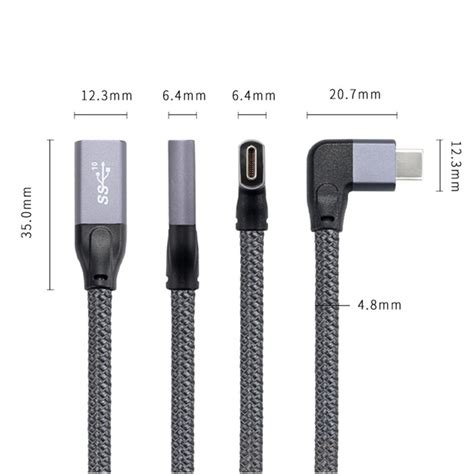 W Pd A Gebogen Usb Type C Verlengkabel K Grandado