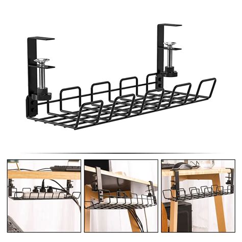 Sob A Mesa Rack De Armazenamento De Fio Sob A Mesa Organizador De Cabo