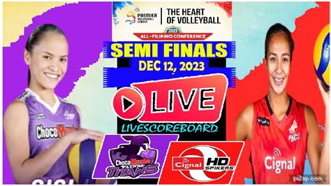 Pvl Live Gm Choco Mucho Flying Titans Vs Cignal Hd Spikers Semifinal