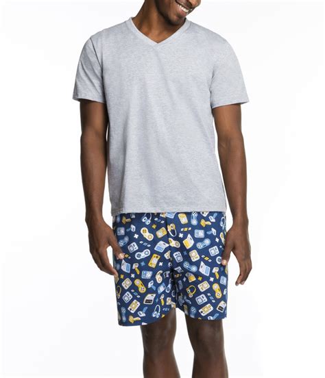 Pijama Masculino Curto Games Lupo 28453 001 Algodão lingerie br