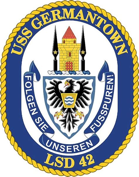 USS Germantown LSD 42 Ship Crest Phil DeFer Flickr