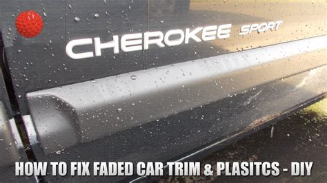 How To Fix Restore Faded Car Trim Bumpers And Plastics Diy Cheap