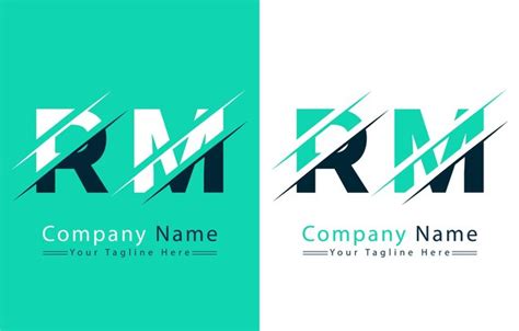 Premium Vector Rm Letter Logo Design Template Vector Logo Illustration