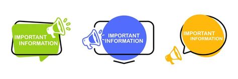 Premium Vector | Important information banner Important Announcement Megaphone with important ...