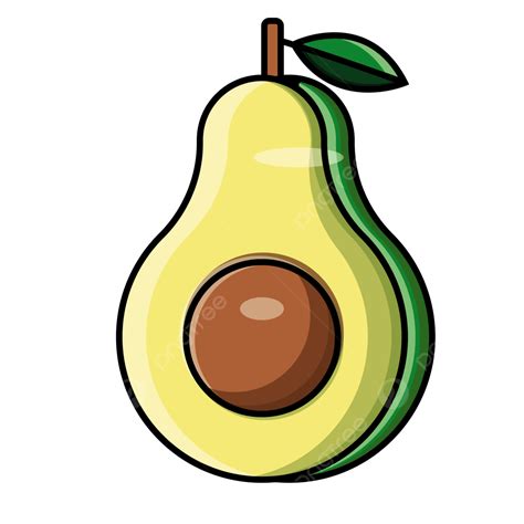 Diseño De Aguacate En Dibujos Animados PNG dibujos Aguacate Arte