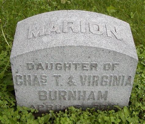 Marion Burnham Homenaje De Find A Grave