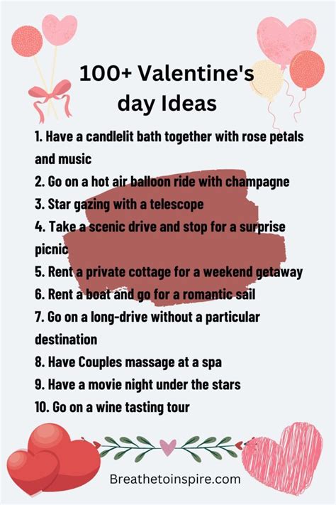 15 Valentines Day Ideas For Couples To Celebrate This Lovers Day 2024 Breathe To Inspire